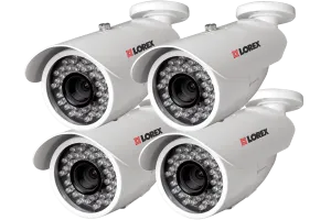Outdoor security cameras with 600 TVL - (4 pack)