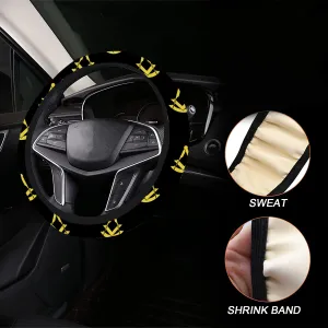Past Master Blue Lodge Steering Wheel Cover - White & Gold