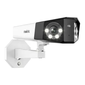 Reolink Duo 4MP Dual-Lens Outdoor Wired PoE Security Camera | 150 Degree Ultrawide View, Smart AI Person/Vehicle Notifications