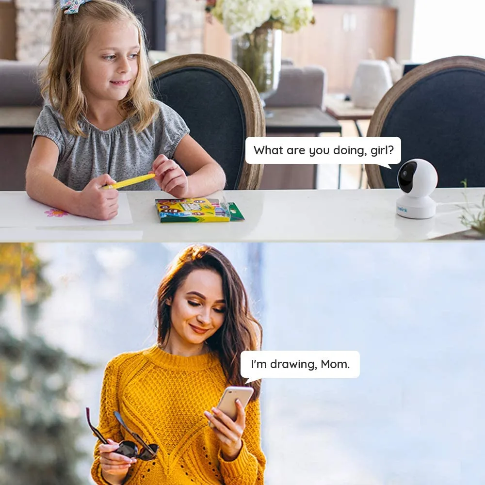 Reolink E1 V2 3MP Indoor WiFi Security Camera | Pan & Tilt, Auto-Tracking, Smart AI Person/Pet Notifications, Night Vision