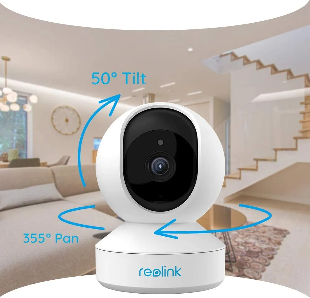 Reolink E1 V2 3MP Indoor WiFi Security Camera | Pan & Tilt, Auto-Tracking, Smart AI Person/Pet Notifications, Night Vision