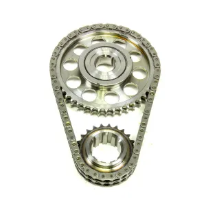 ROLLMASTER-ROMAC Red Series Timing Chain Set Double Roller Keyway Adjustable Billet Steel - AMC V8