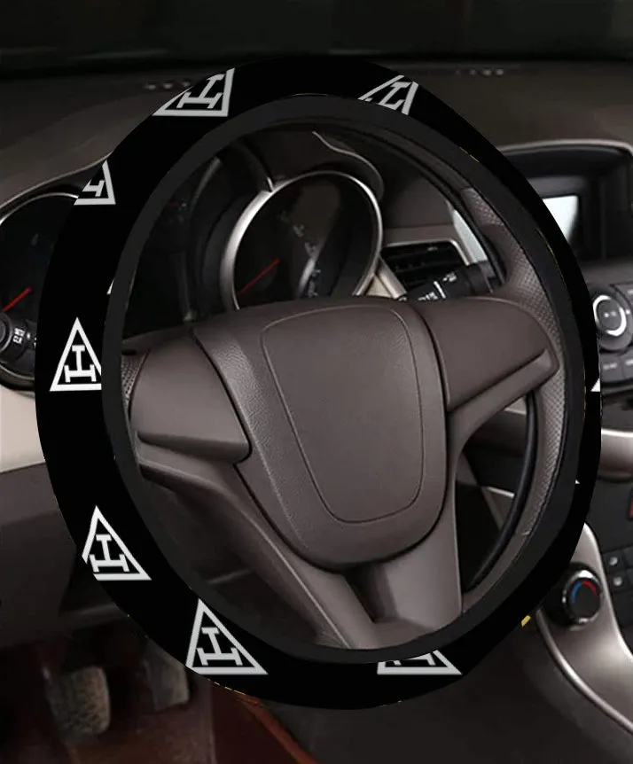 Royal Arch Chapter Steering Wheel Cover - White & Gold