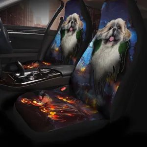 Shih Tzu Dog Halloween Car Seat Covers