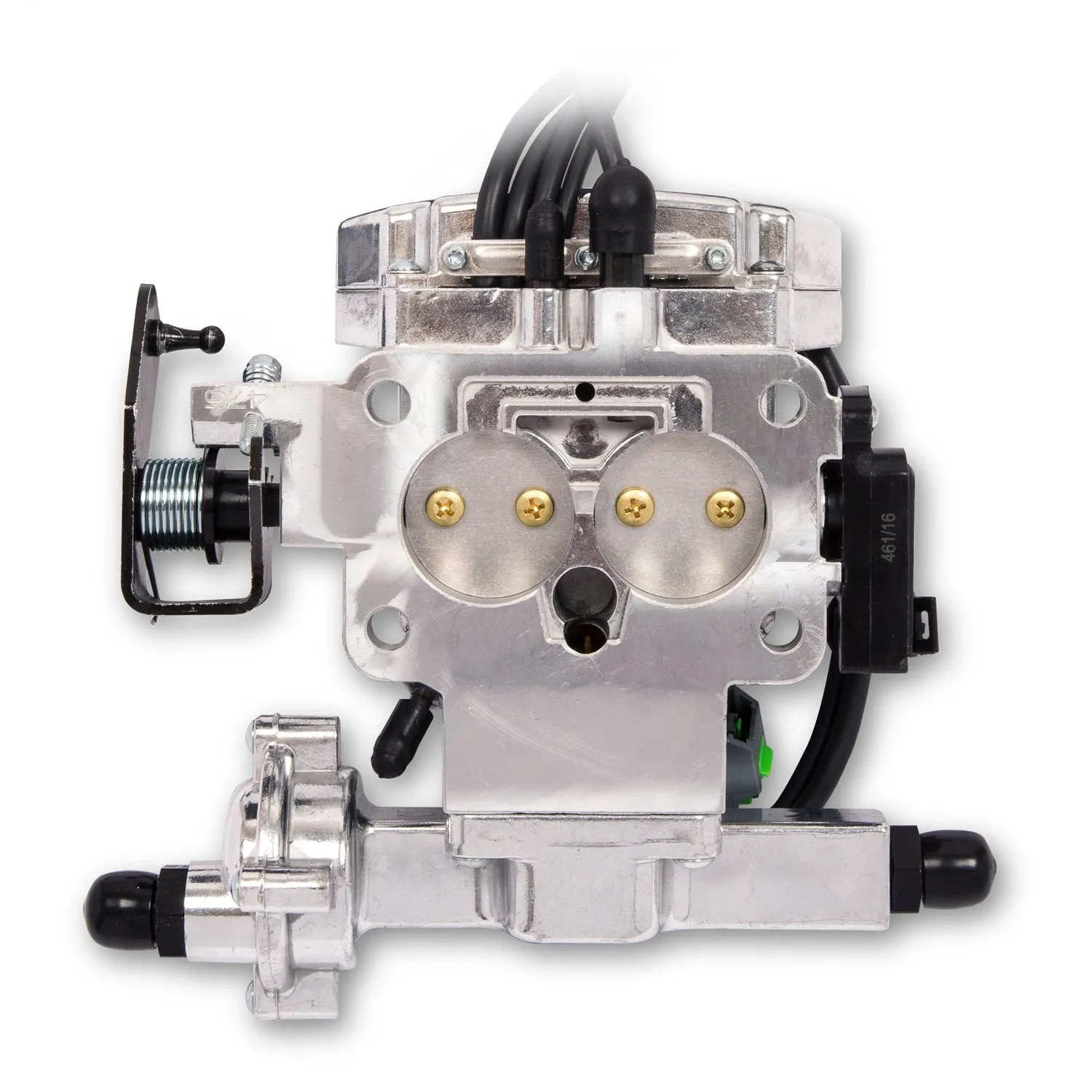 Sniper EFI Fuel Injection - Throttle Body - Carter Flange - Internal Pressure Regulator - Fittings/Fuel Pump/Hardware/Hose Included - Aluminum - Polished
