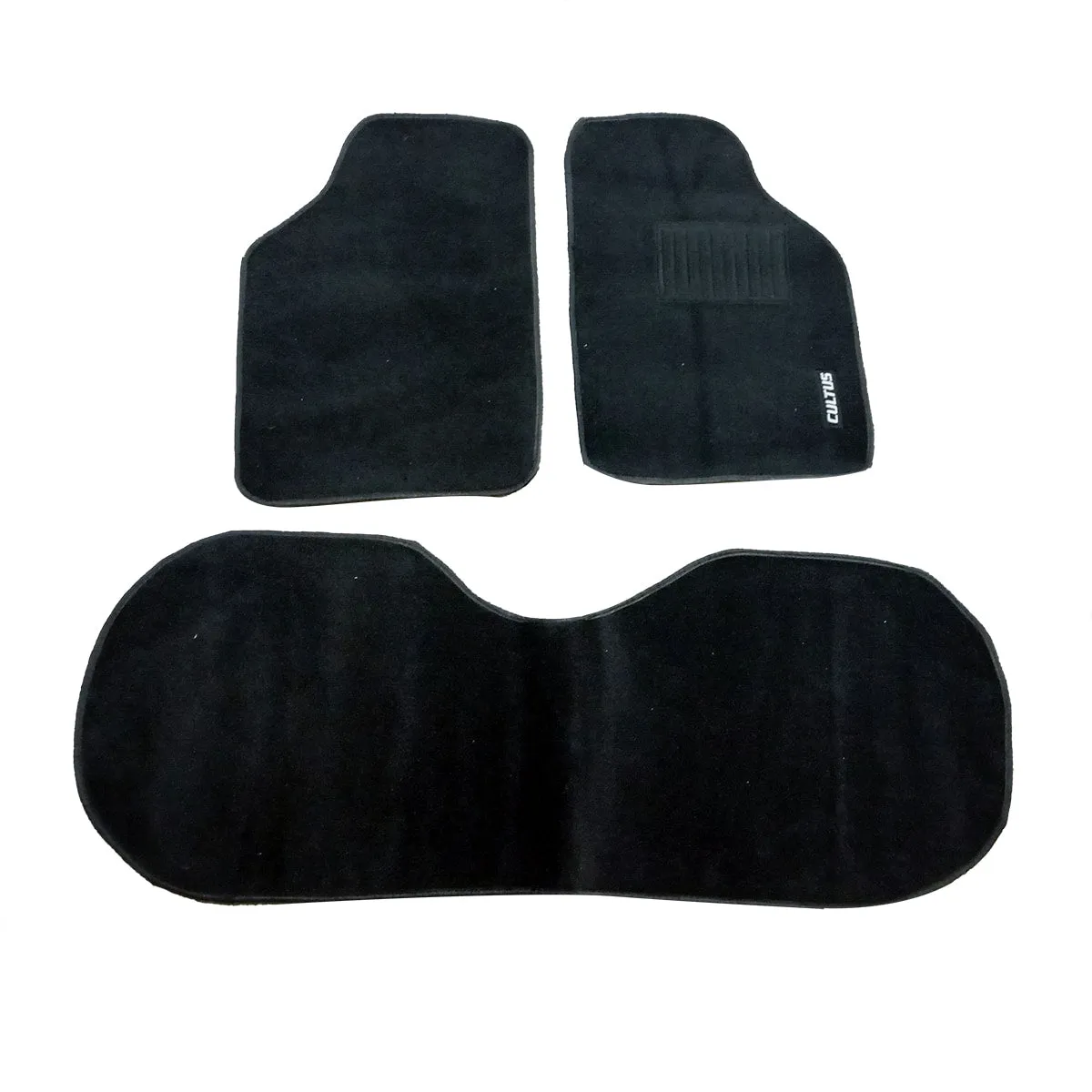 Suzuki Cultus Carpet Custom Floor Mat Black Old Model Mix Design 3 Pcs - Model 2007-2017