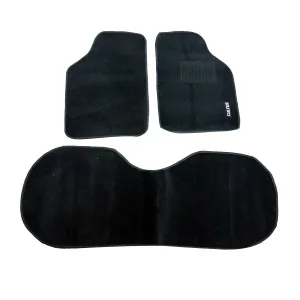 Suzuki Cultus Carpet Custom Floor Mat Black Old Model Mix Design 3 Pcs - Model 2007-2017