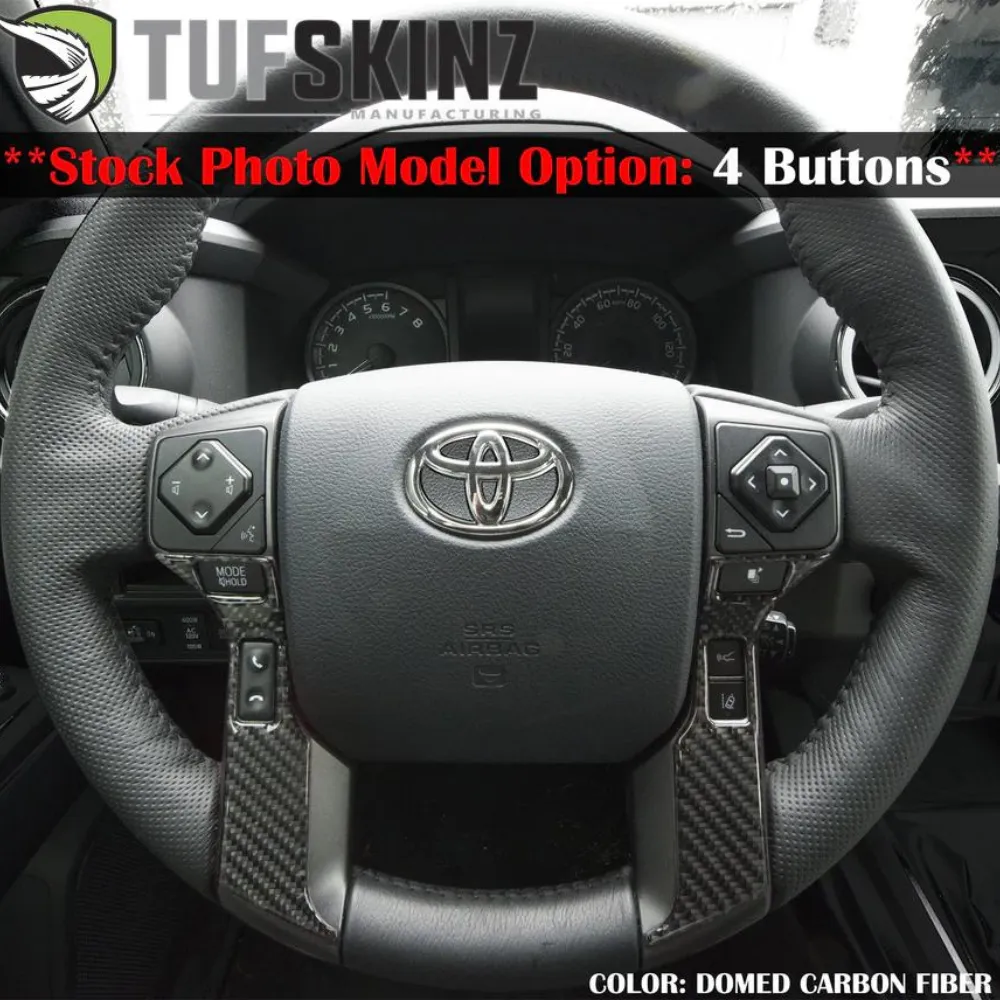 Tufskinz Steering Wheel Trim (2 Buttons) Accent Trim for Tacoma (2016-2023)