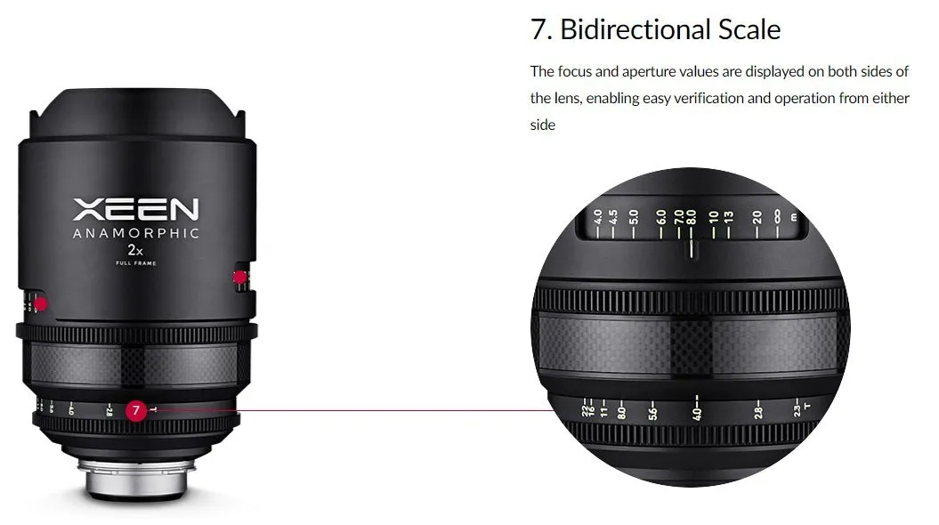 XEEN 50mm T2.3 Anamorphic Cinema Lens - PL Mount