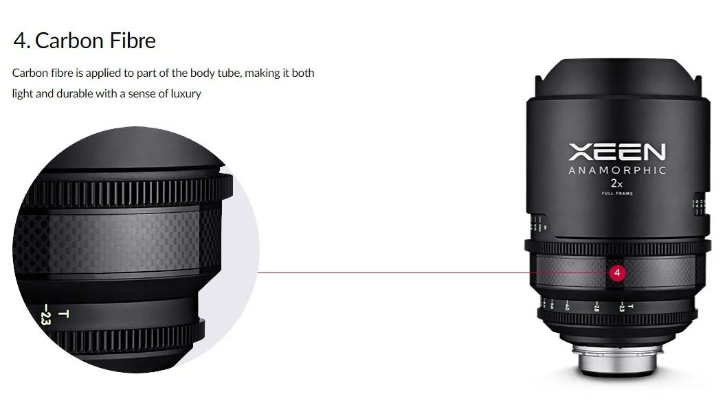 XEEN 50mm T2.3 Anamorphic Cinema Lens - PL Mount