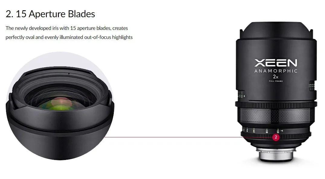XEEN 50mm T2.3 Anamorphic Cinema Lens - PL Mount