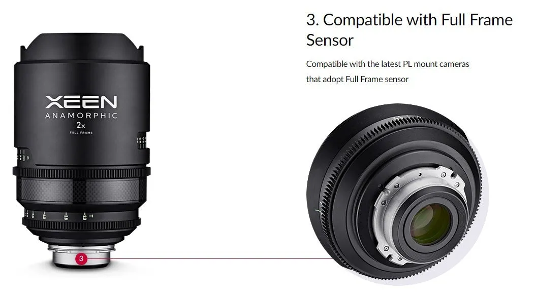XEEN 50mm T2.3 Anamorphic Cinema Lens - PL Mount
