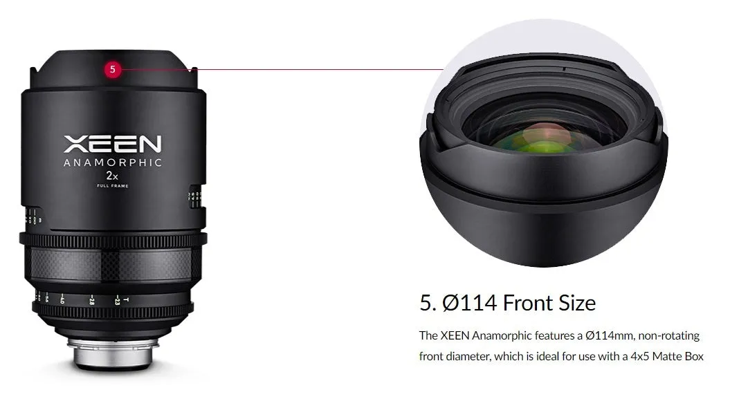 XEEN 50mm T2.3 Anamorphic Cinema Lens - PL Mount