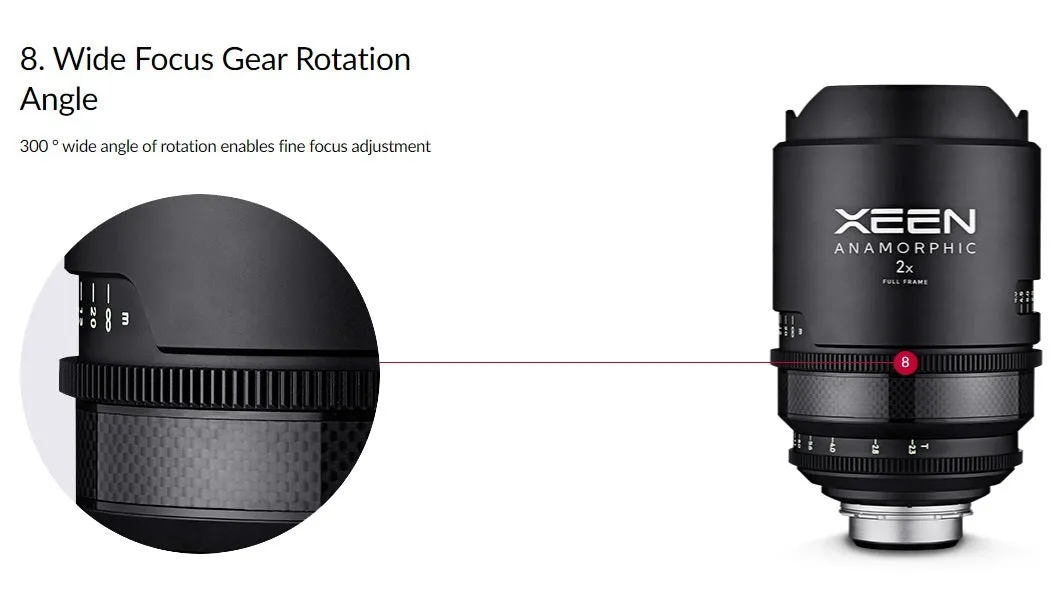 XEEN 50mm T2.3 Anamorphic Cinema Lens - PL Mount